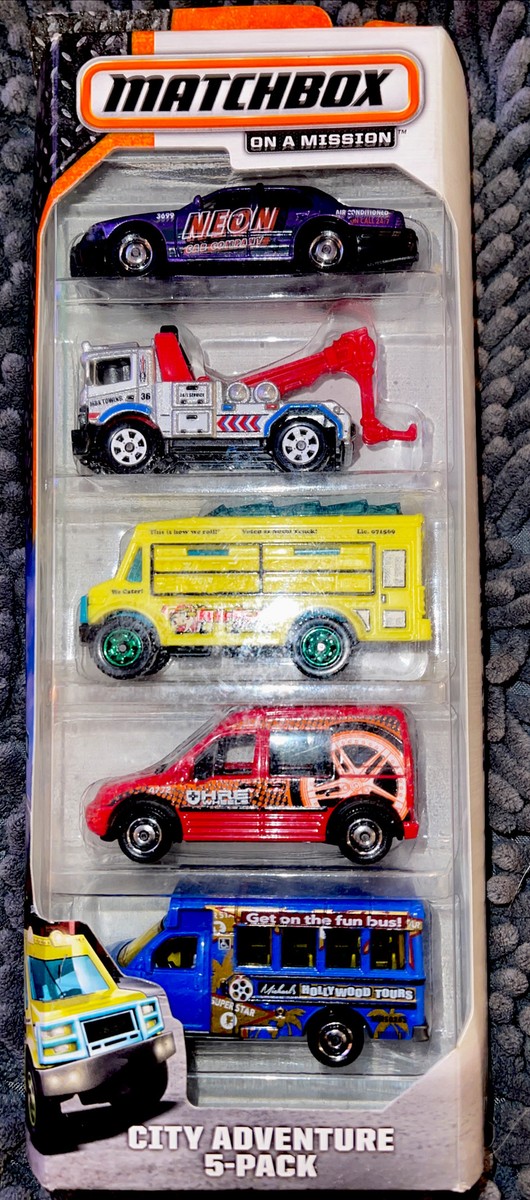 Matchbox 20 MBX Rescue Recue 5-Pack Cab/ Food Truck /Tow Truck