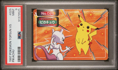 Pokemon Card Pikachu VS Mewtwo No. 025 Topsun VS PSA 9 MINT | eBay