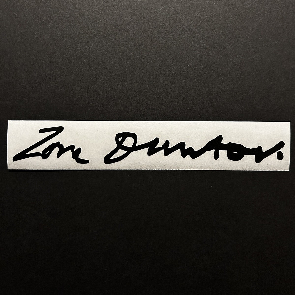 Zora Arkus Duntov Signature Decal Sticker CORVETTE C5 C6 C7 C8 Z51