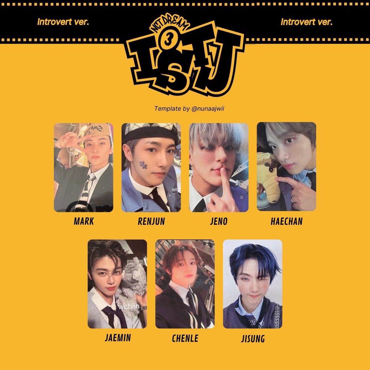 NCT DREAM 3rd Album ISTJ PHOTOBOOK QR VER POSTER VER VENDING