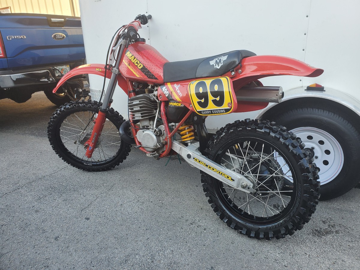 1983 MAICO 490 Sand Spider Noleen Shock Spring 625 AHRMA Vintage