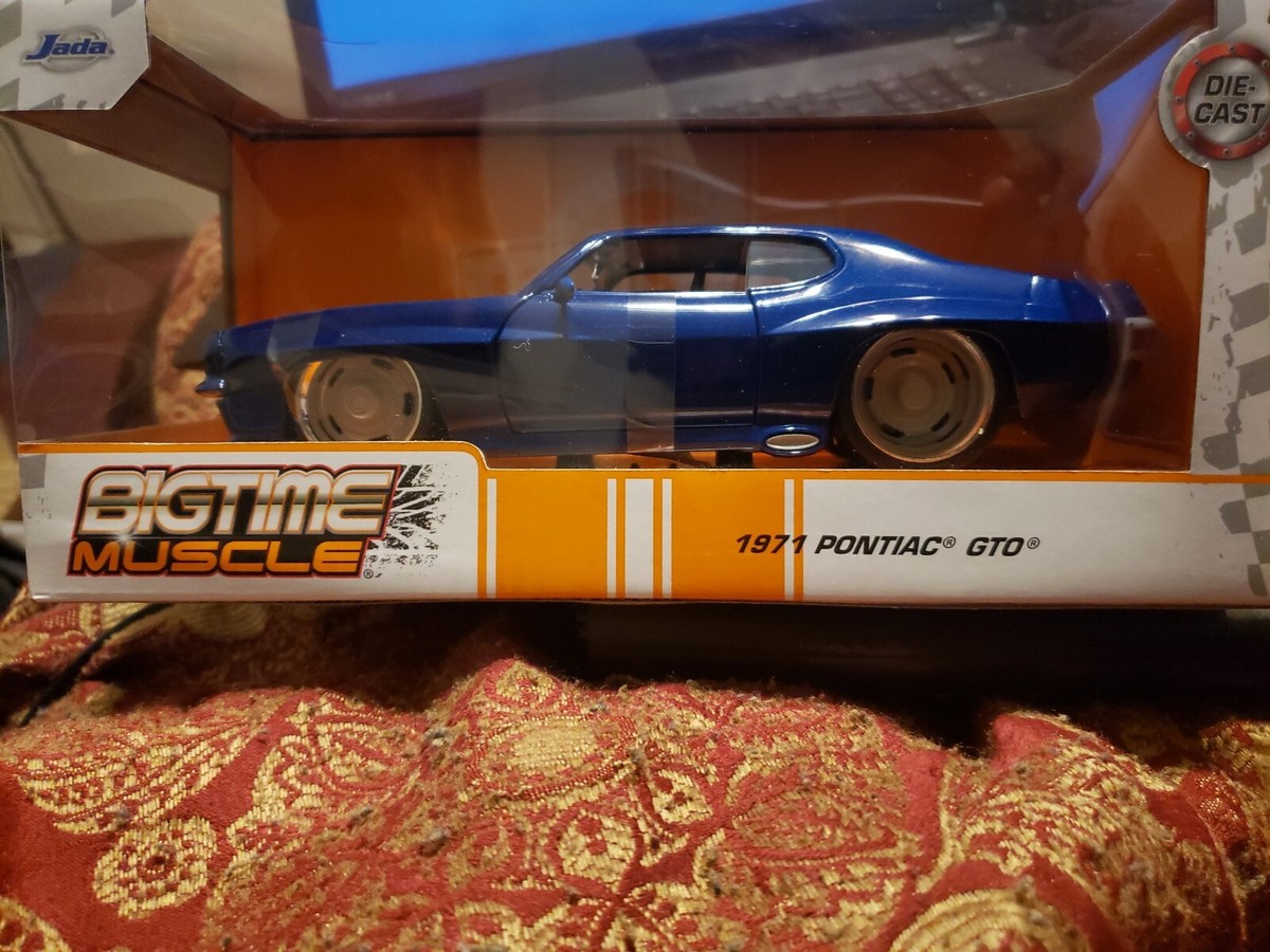 JADA BIG TIME MUSCLE 1:24 1971 PONTIAC GTO BLUE NEW!!!!!!! | eBay