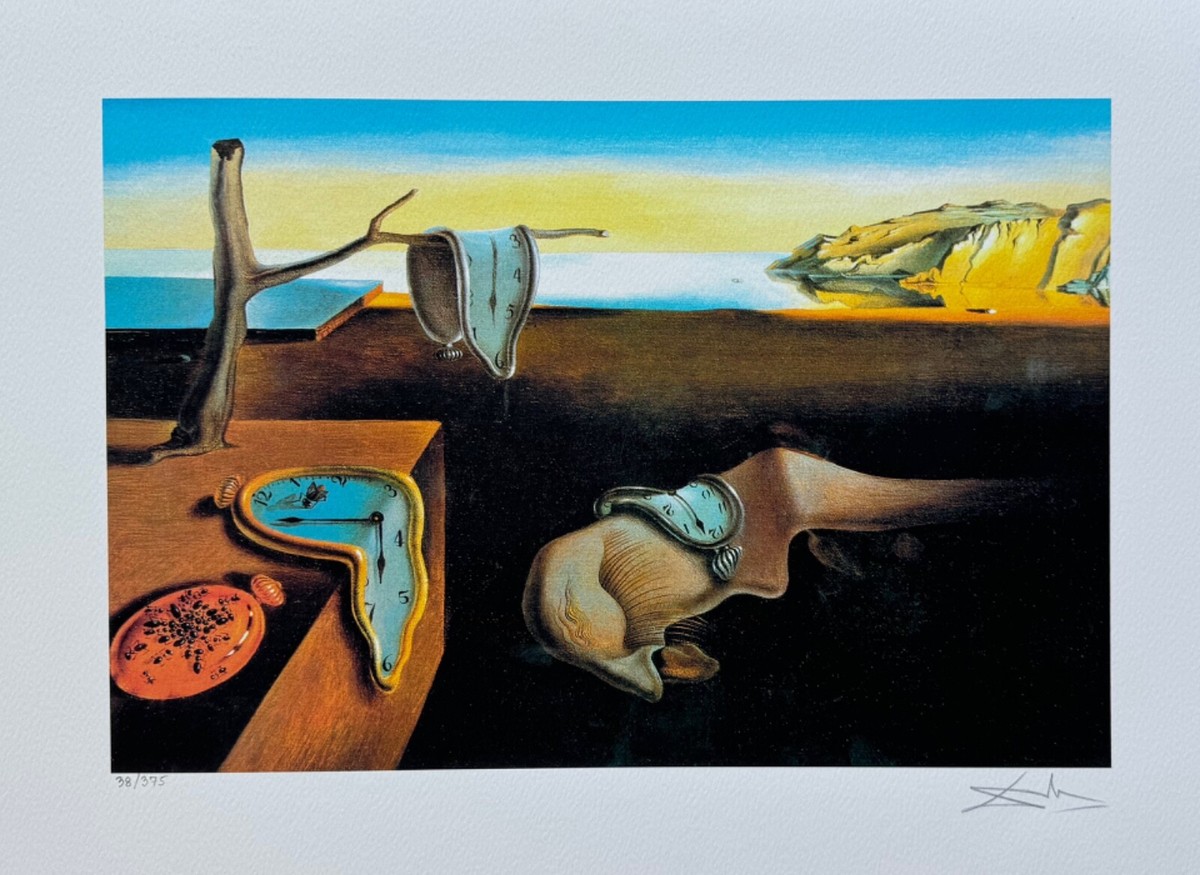 Salvador Dali PERSISTENCE OF MEMORY Signed Limited Edition Giclee