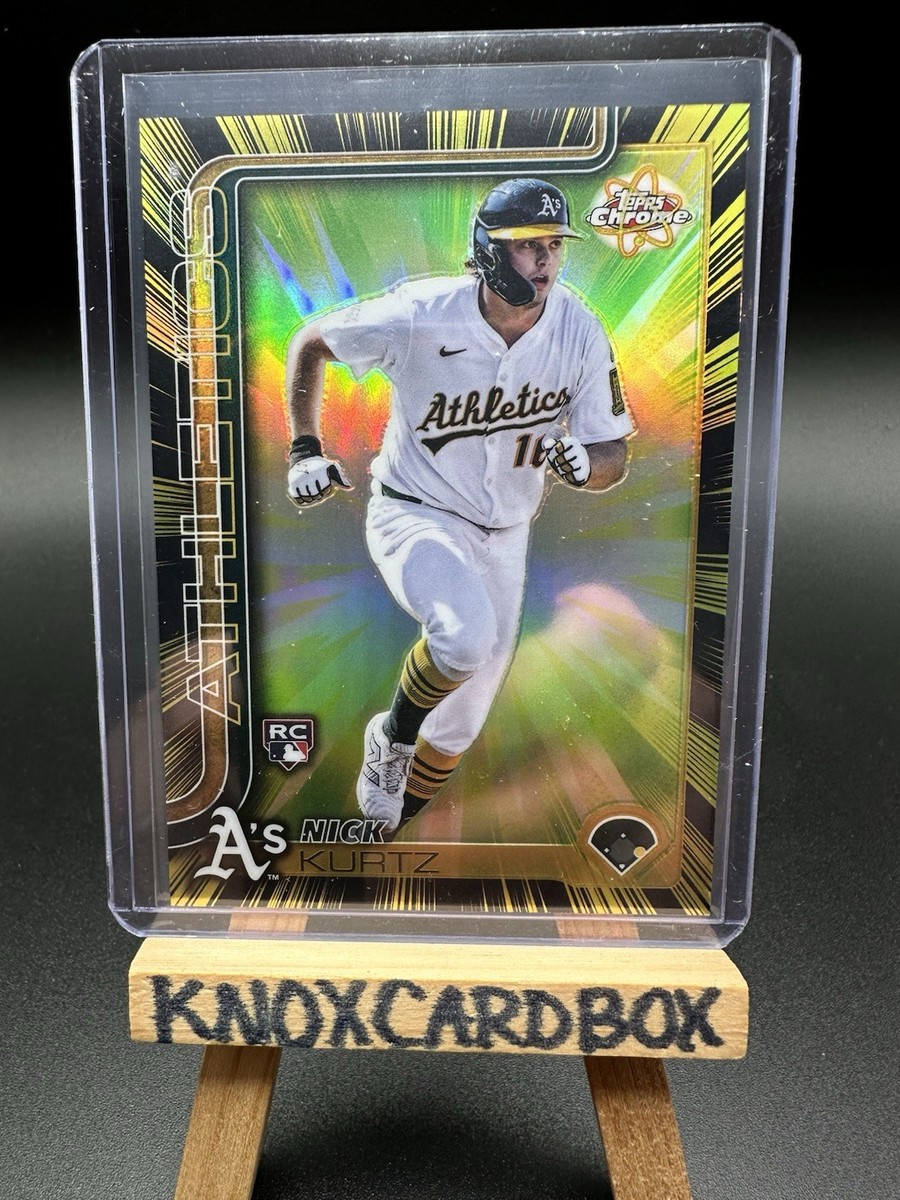 2025 Topps Chrome Update Radiating Rookies Nick Kurtz Athletics