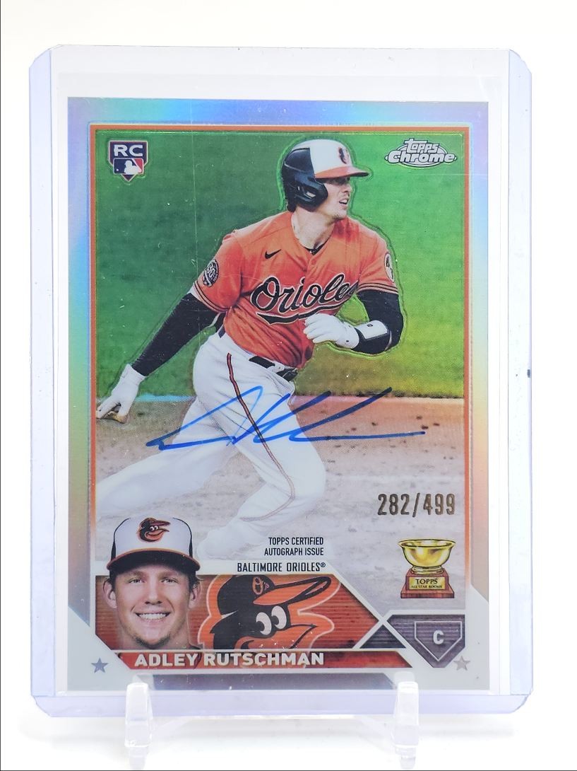 Adley Rutschman 2023 Topps Chrome #RA-AR Rookie Autographs