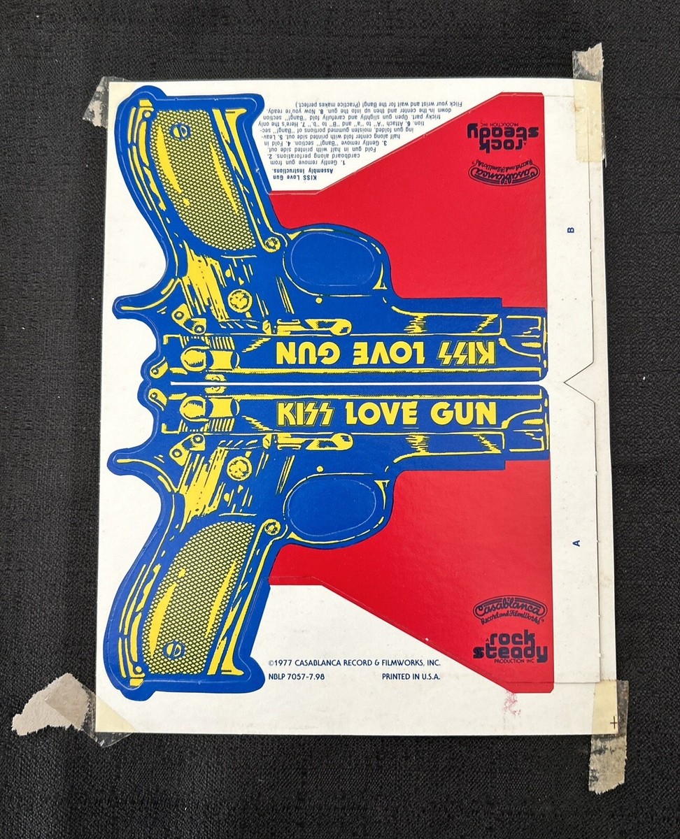 KISS ~ Love Gun ~ Promo LP Cardboard Guns Casablanca Rock Steady