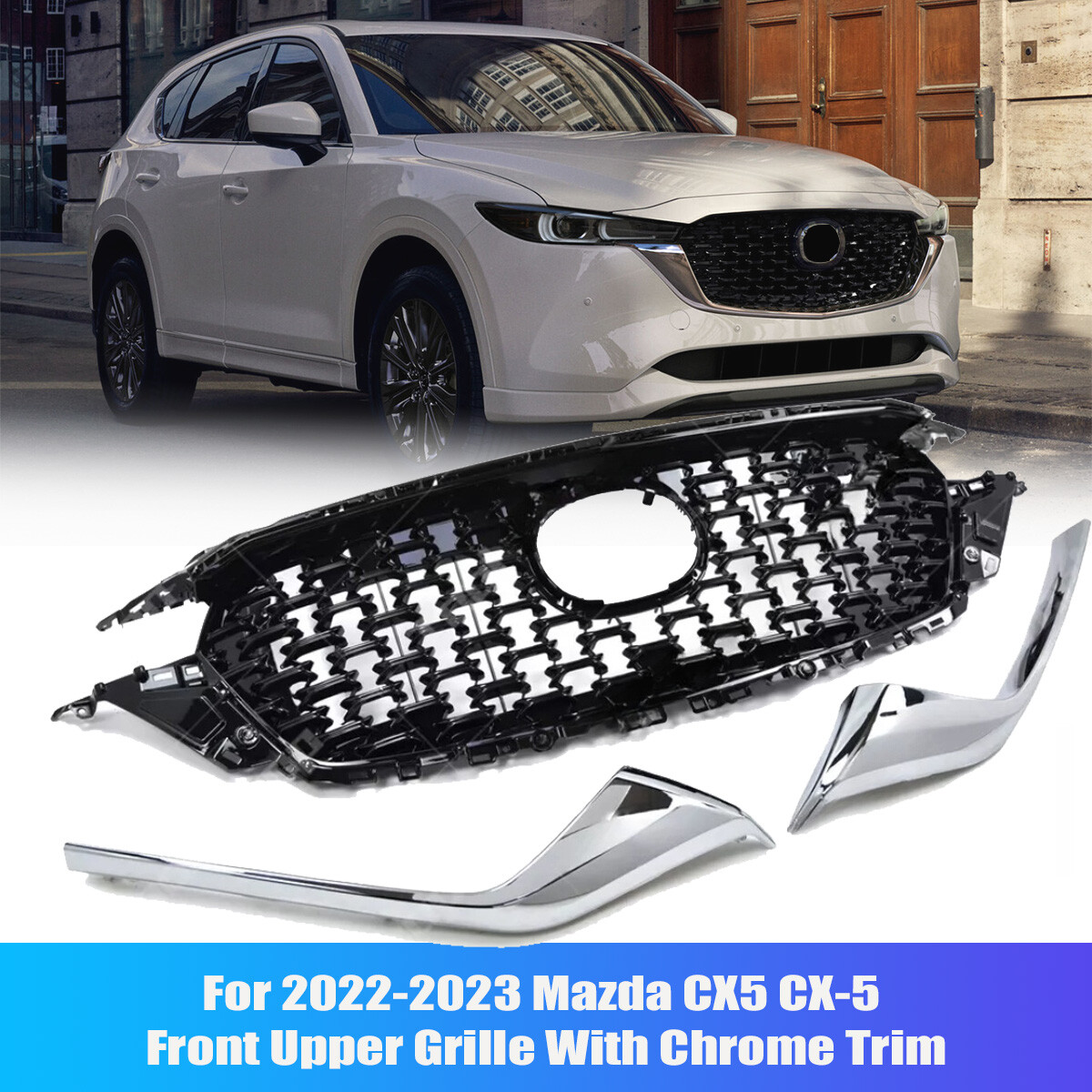 KSD450710A For 2022~2023 Mazda CX5 CX-5 Front Upper Grille With