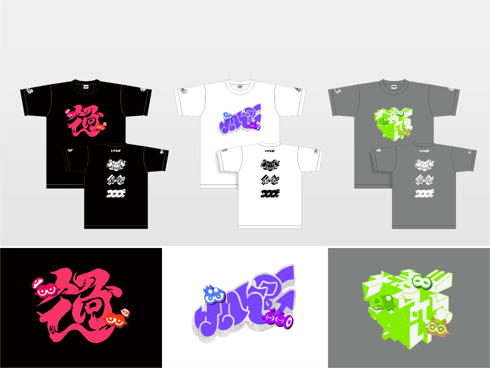 Splatoon 3 Grand Festival T-Shirt Present Past Future S M L XL