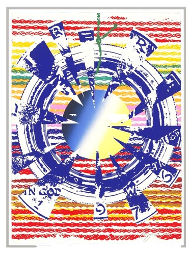 James Rizzi RUSH HOUR 1990 Hand Signed Vintage 3-D Serigraph