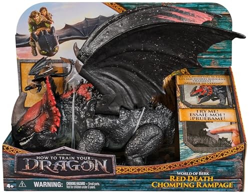 Dreamworks Dragons World of Berk Red Death Chomping Rampage 28cm
