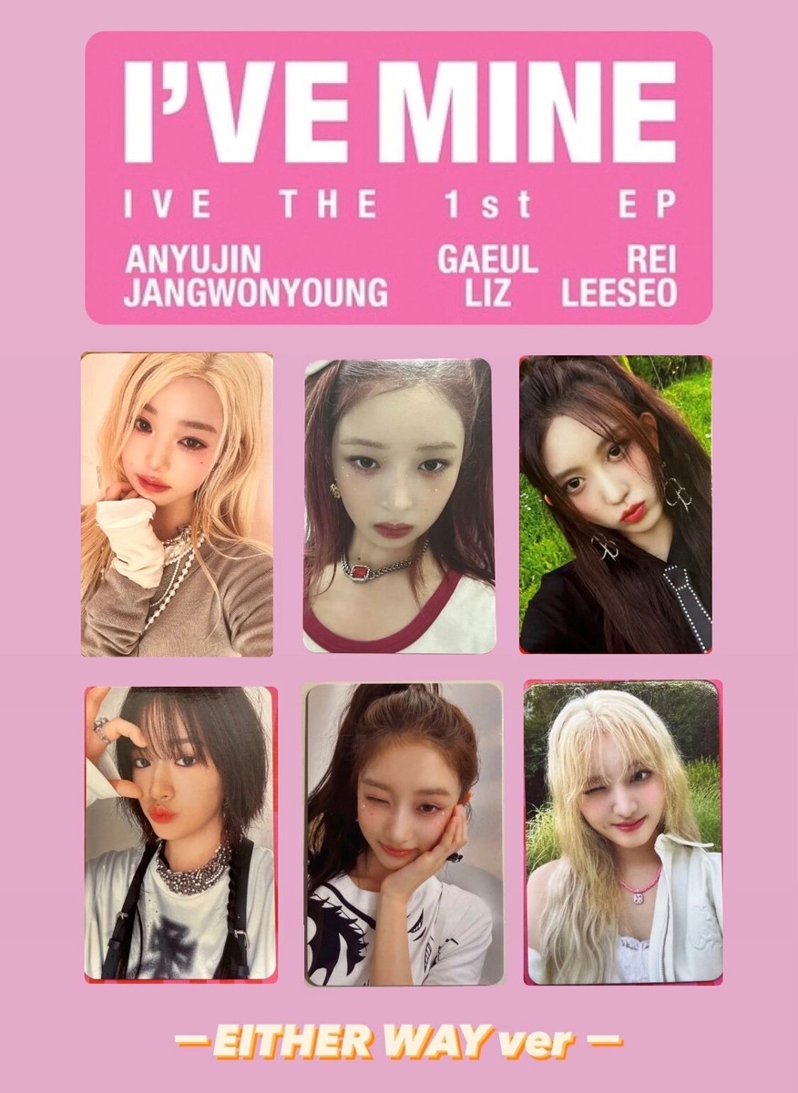 IVE photocard Trading Card I'VE MINE EITHER WAY ver. Official | eBay