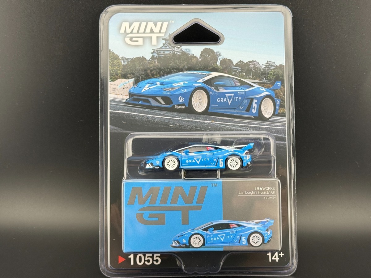 Mini GT LB WORKS Lamborghini Huracán GT GRAVITY Blue #1055 1/64 | eBay