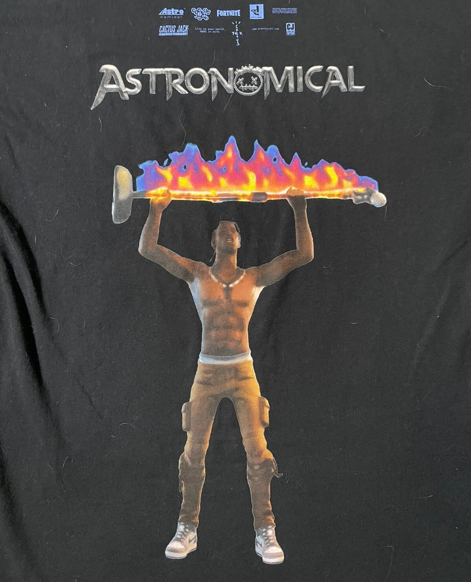 VTG Travis Scott Shirt Cactus Jack Fortnite Astroworld Rap Tee