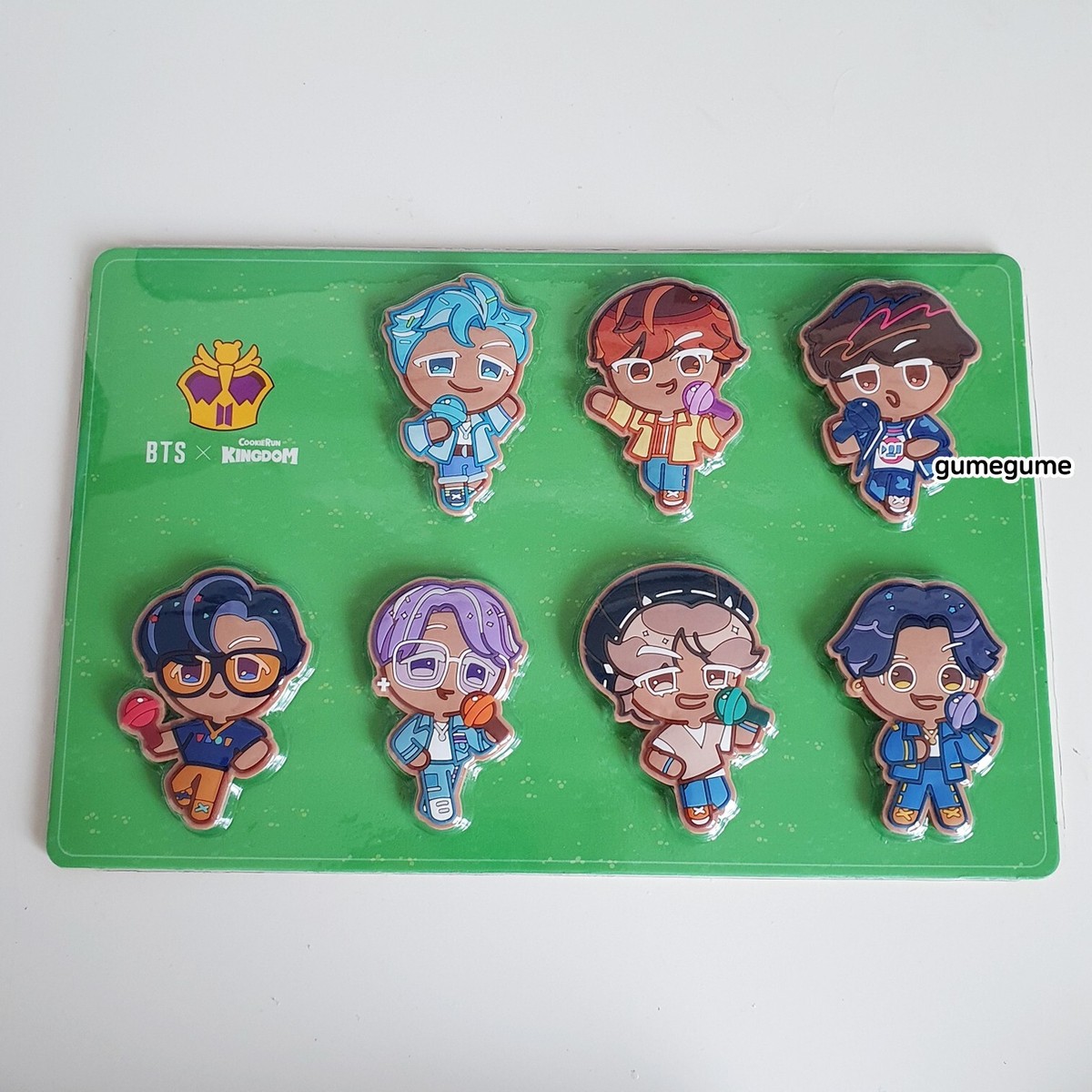 BTS X Cookie Run Kingdom Magnet Set RM Jin SUGA Jhope Jimin V