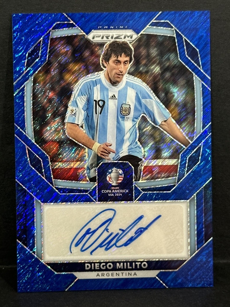 2024 Panini Prizm Copa America FOTL Argentina Diego Milito Auto