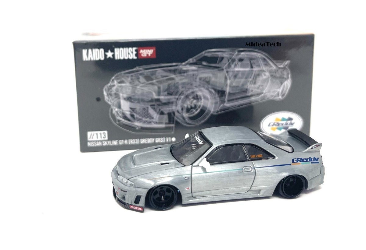 Chase! Mini GT Kaido House 1:64 Nissan Skyline GT-R (R33) Greddy