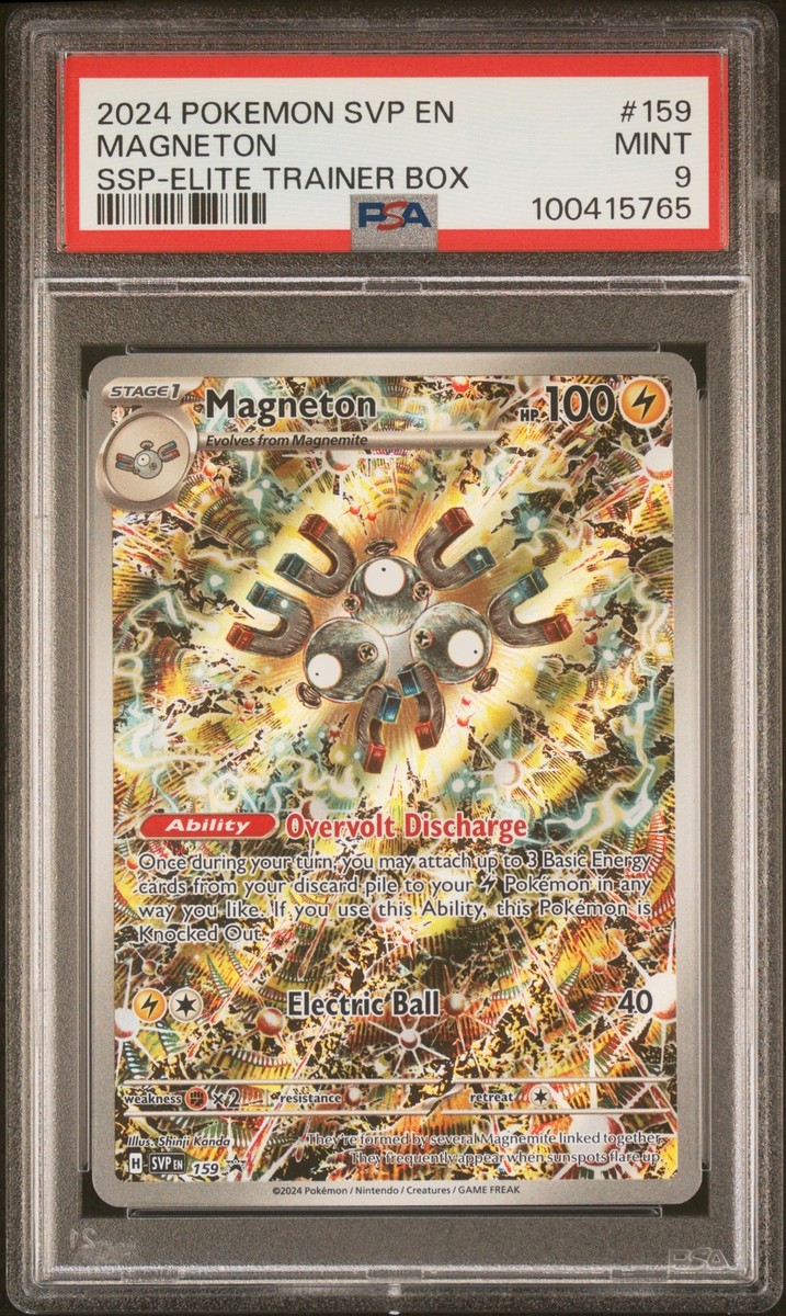 PSA 9 Magneton SSP Elite Trainer Box #159 2024 SVP Black Star