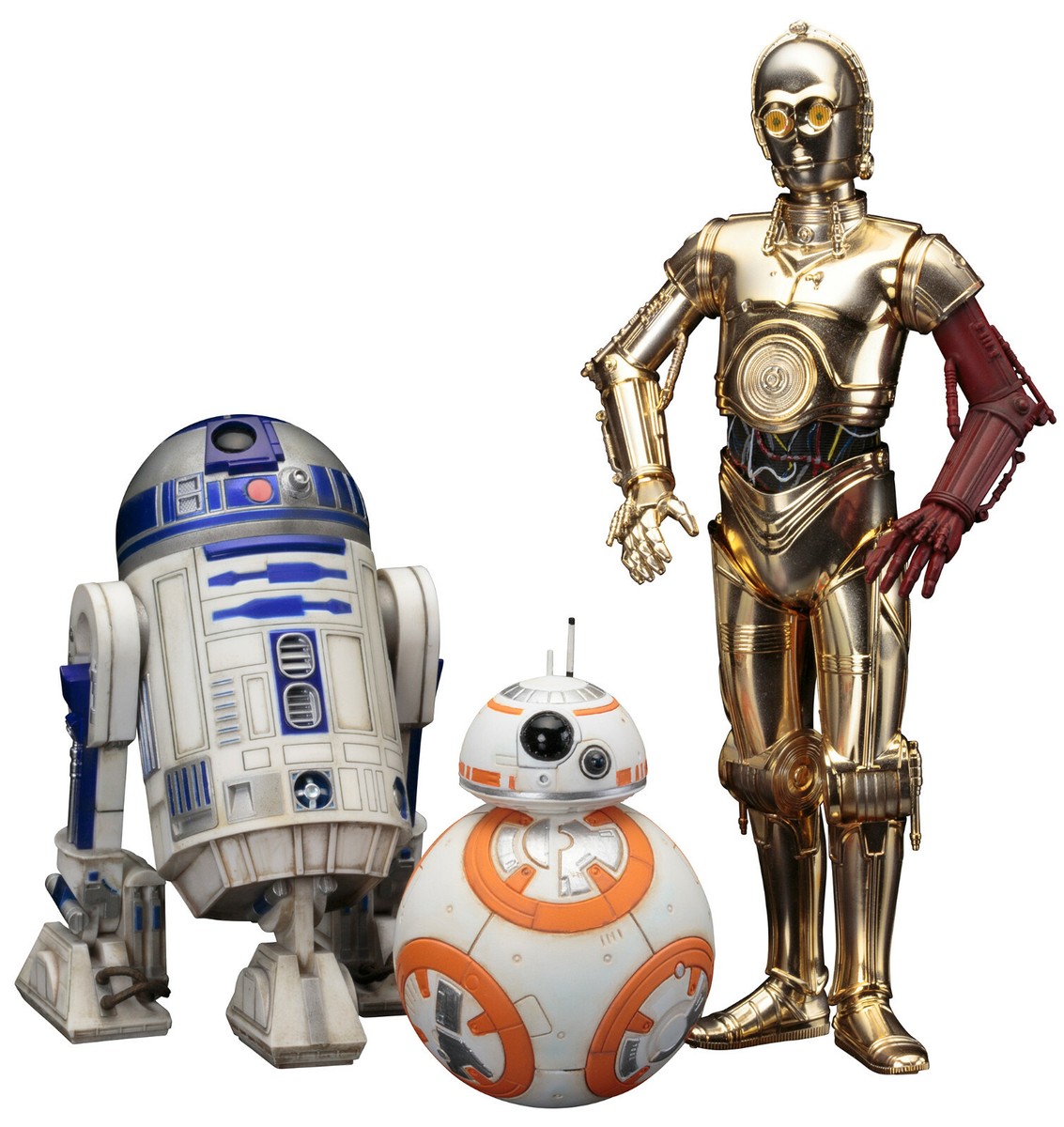 Star Wars The Force Awakens: C-3PO & R2-D2 with BB-8 ArtFX+ Figure