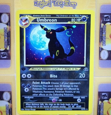Pokemon Umbreon Neo Discovery 1st Edition Holo Rare 13/75 Holo