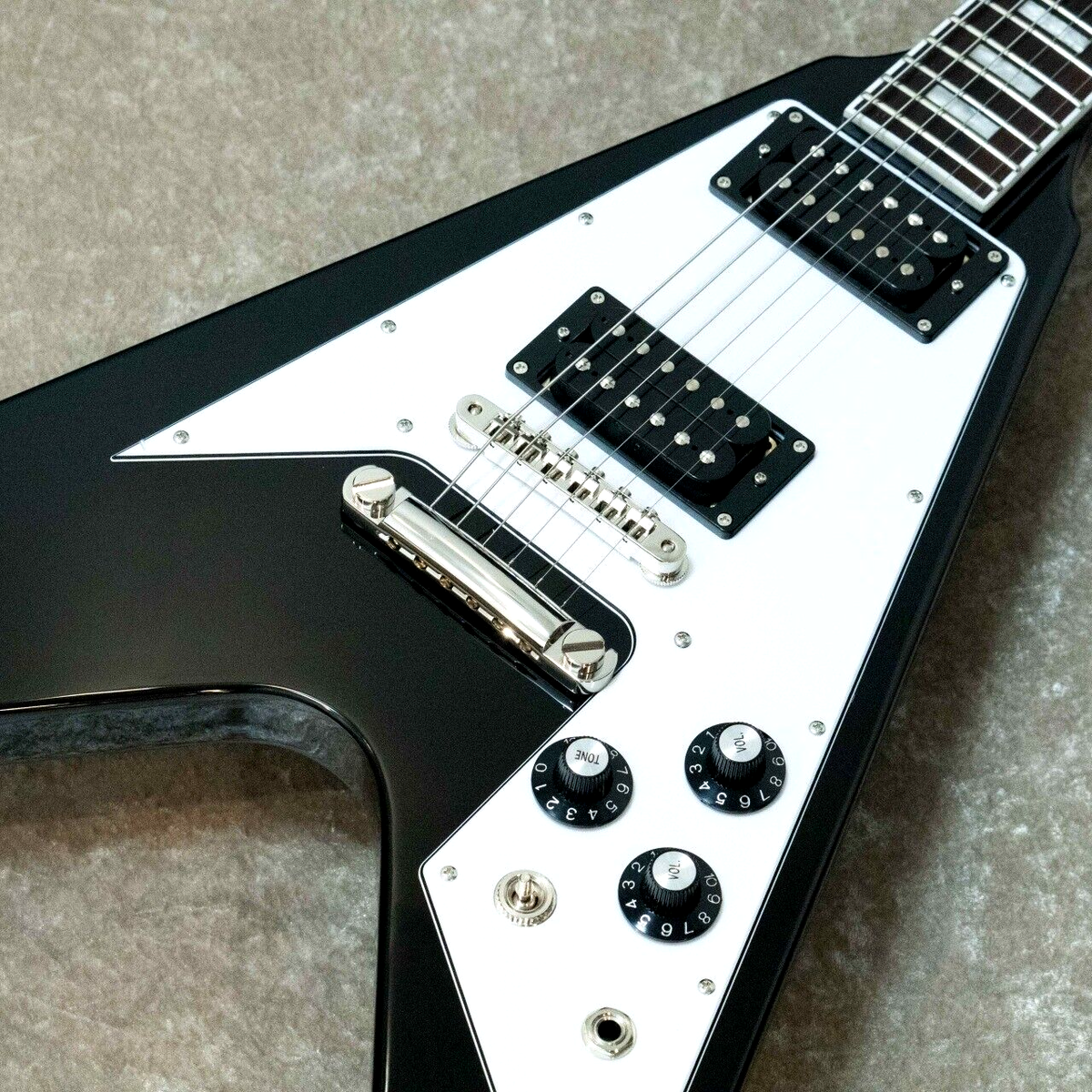 EDWARDS E-FV-LTD Flying V type Black Electric Guitar From Japan | eBay