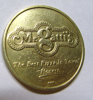 Mr.Gatti's Pizza/Clown Face Lot Of 2 Collectable Arcade Brass Game