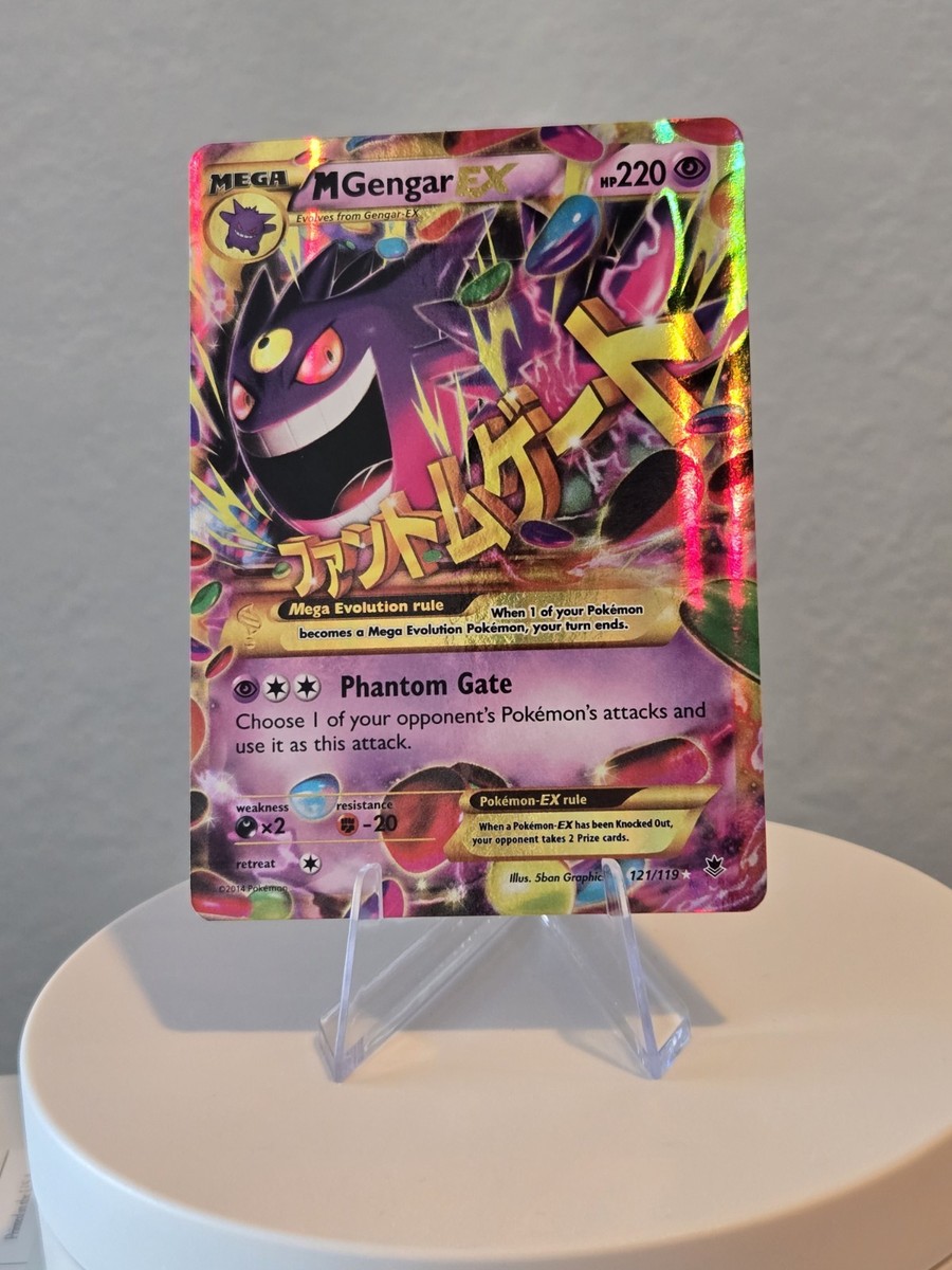Mega M Gengar EX Holo 121/119 Pokémon TCG XY Phantom Forces NM