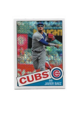 2020 Topps Series 2 Silver Pack Chrome Javier Baez #85TC-9 Chicago