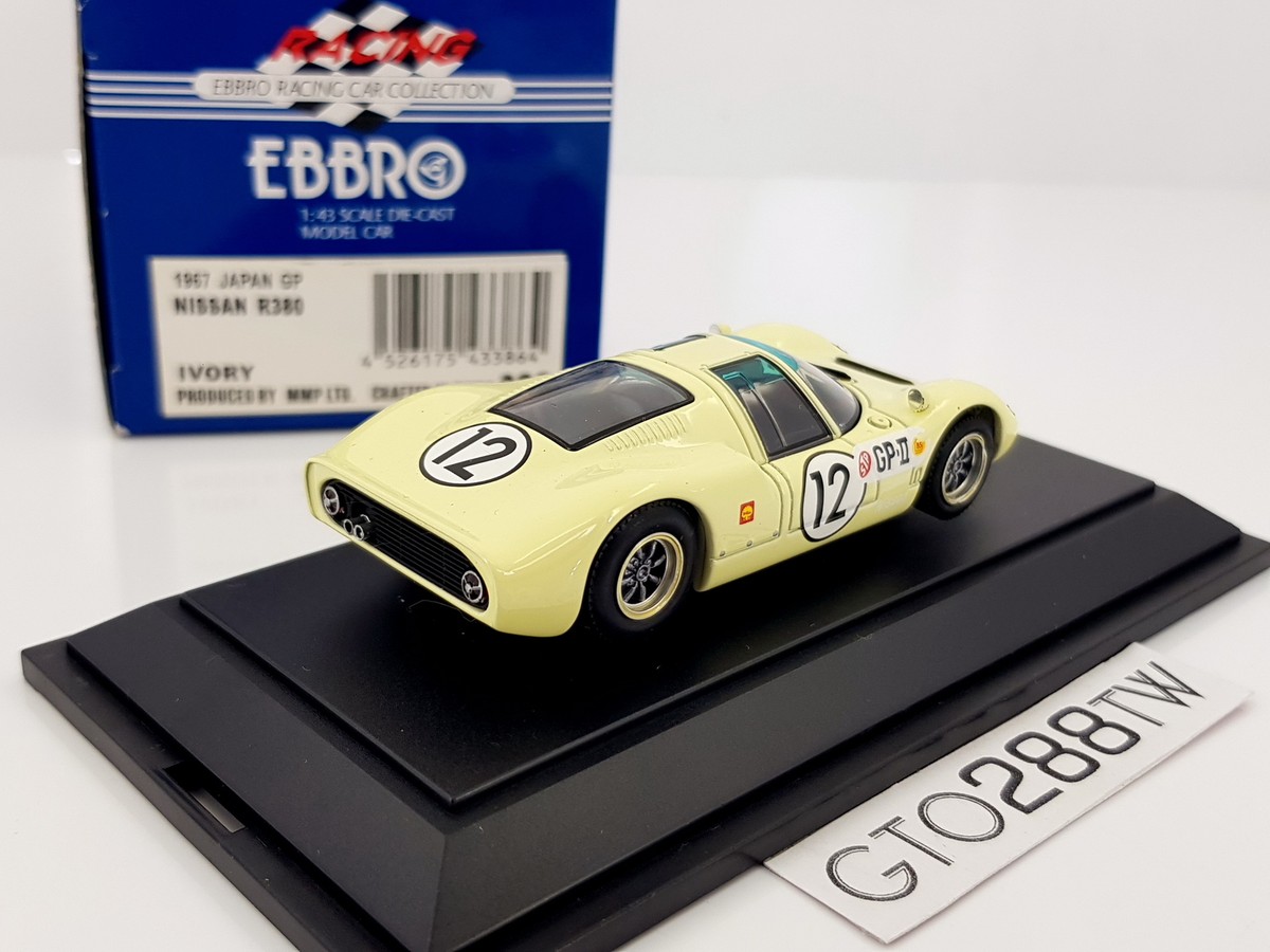EBBRO 1:43 scale Nissan R380 II 1967 Japan GP #12(Ivory) #386 | eBay