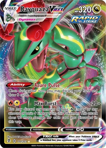 PSA 10 Pokemon TCG S-Chinese Rayquaza VMAX 165/132 CS4bC HR Holo
