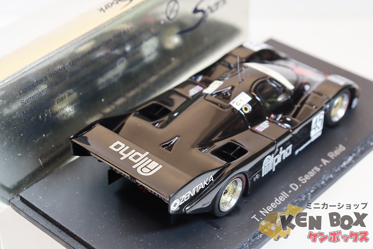 1/43 Spark Porsche 962 C #45 3rd LM 1990 Black w/ Case From Japan
