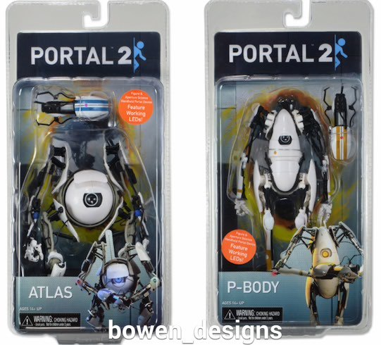 NECA Portal 2 Atlas,P-Body,Chell 7