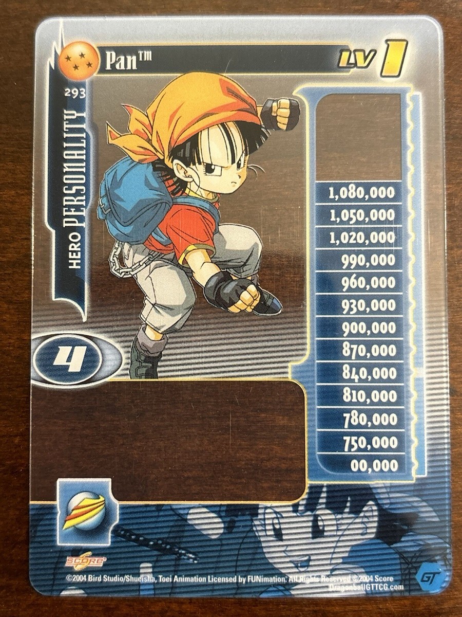 Dragon Ball GT Z TCG Pan LIMITED Non Foil Rare Hi-Tech 293 LV1 DBZ