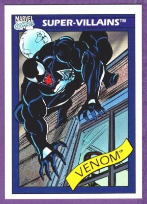 1990 Impel Marvel Universe Series 1 Venom Super Villains Card #73