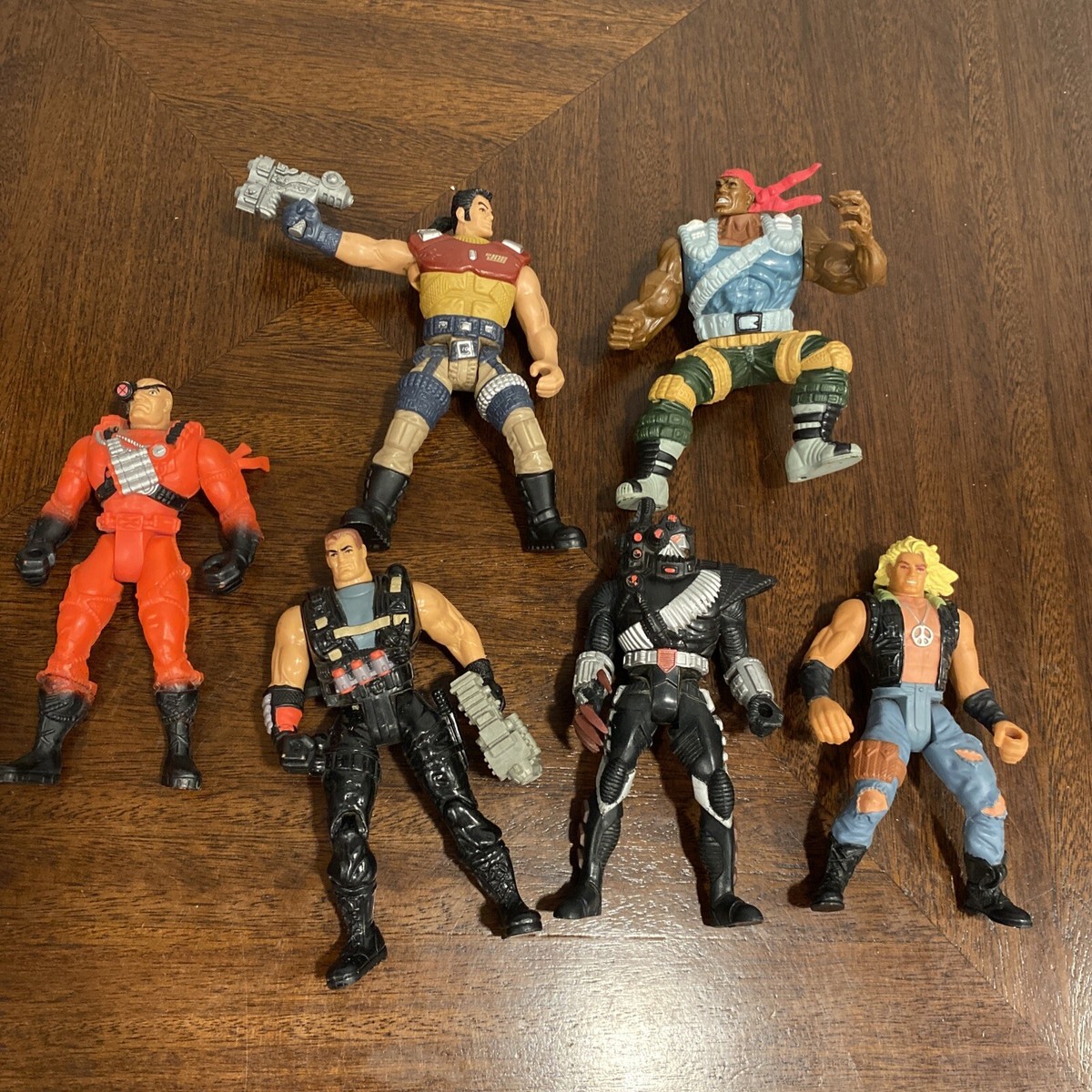 Lot of 6 Gi Joe Extreme by Hasbro 1990s Vintage Action Figures
