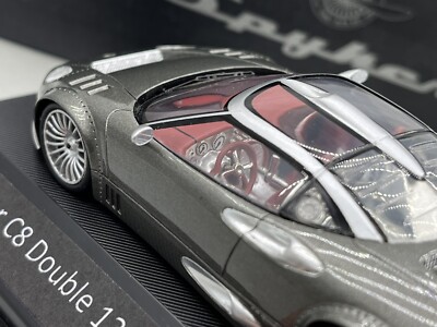 🇺🇦 1:43 SPYKER C8 DOUBLE 12 S Gris SPARK 1/43 PAPER PACKEGE LOST