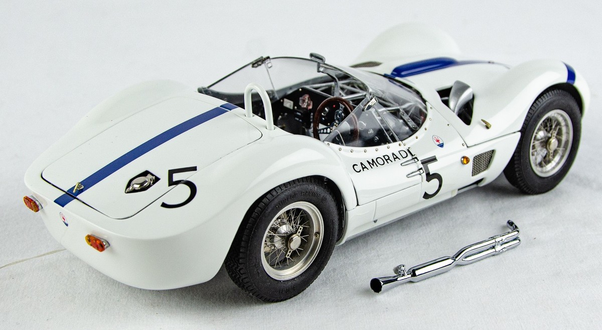CMC 1960 Maserati Tipo 61 Birdcage White German 1:18 Scale Diecast