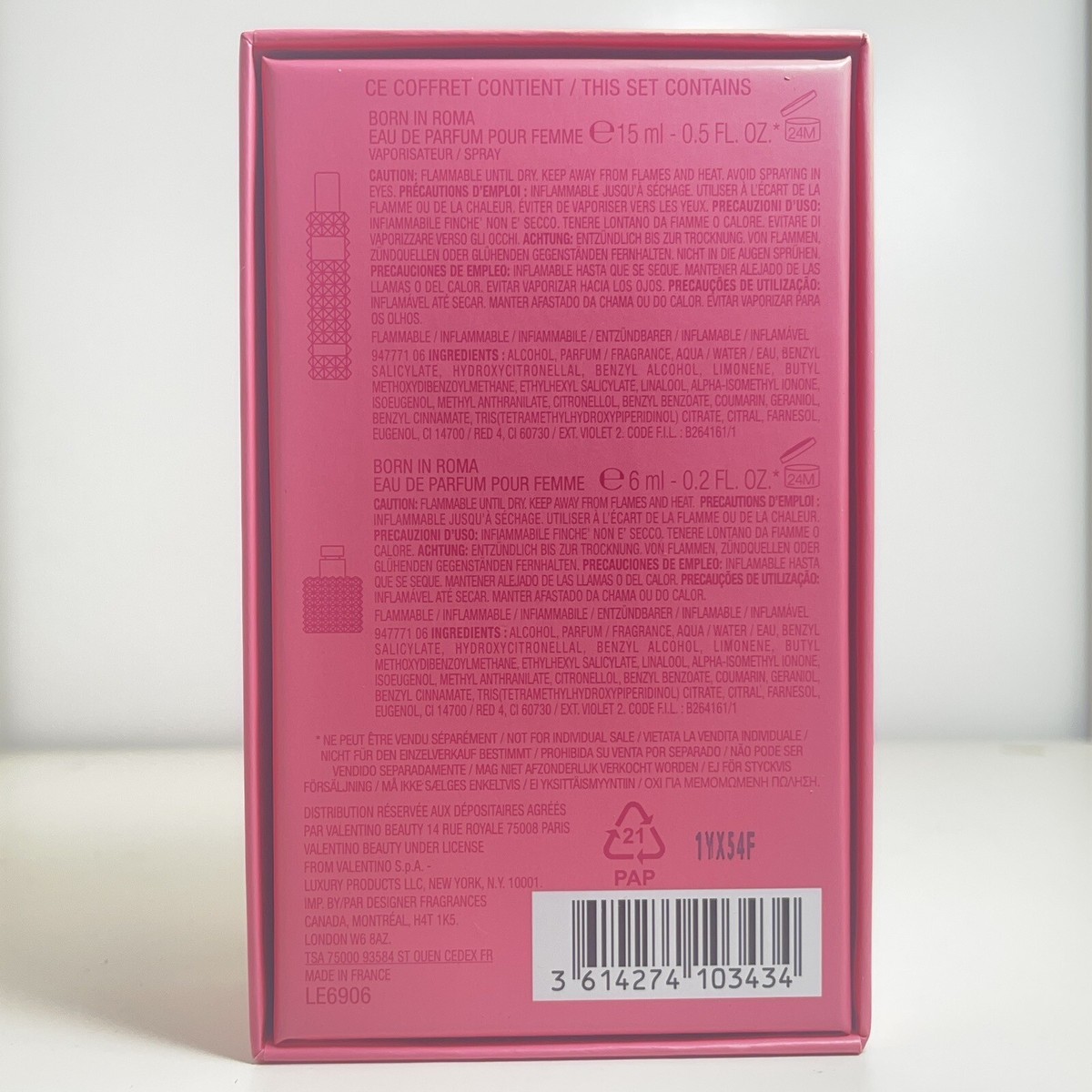 Valentino Donna Born in Roma EDP Travel Spray 0.05 oz + Mini 0.2