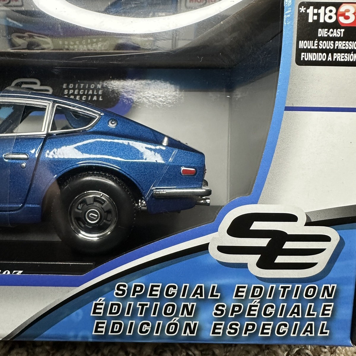 New MAISTO 1971 Datsun 240Z BLUE Special Limited Edition 1/18