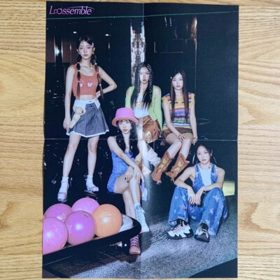 Group Official Folding Poster Loossemble 1st Album Loossemble