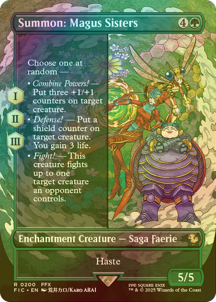 MTG FOIL Summon: Magus Sisters (Full Art ) English | eBay