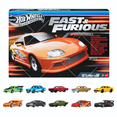 Hot Wheels FAST & FURIOUS 10 Pack Set 1 3 6, Toyota Supra, Eclipse
