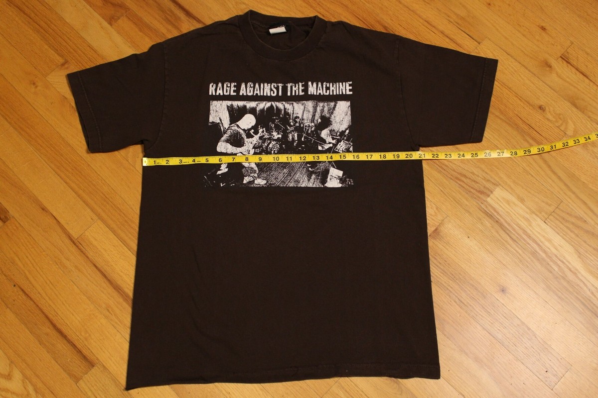 Vintage 90s Rage Against the Machine Brown T-Shirt Giant Tag Size