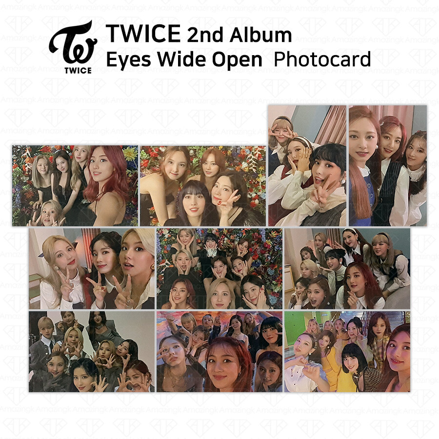 TWICE 2nd Album Eyes Wide Open Official Photocard Photo Card Unit