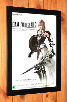 Final Fantasy XIII-2 Xbox 360 PS3 Square Enix Promo mini Poster Ad