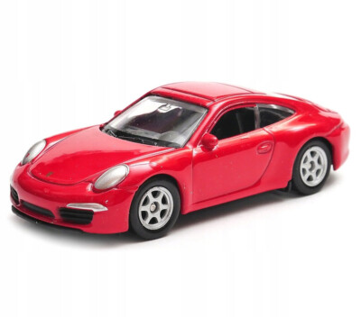 Welly Porsche 911 (991) Carrera S Red 1:60 1:64 Scales 3 Inch