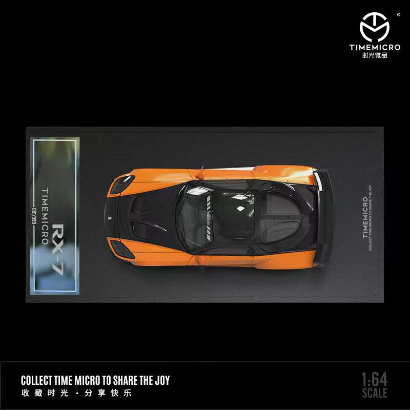 TIME MICRO 1:64 RX-7 Veilside Fast & Furious Orange Diecast Model
