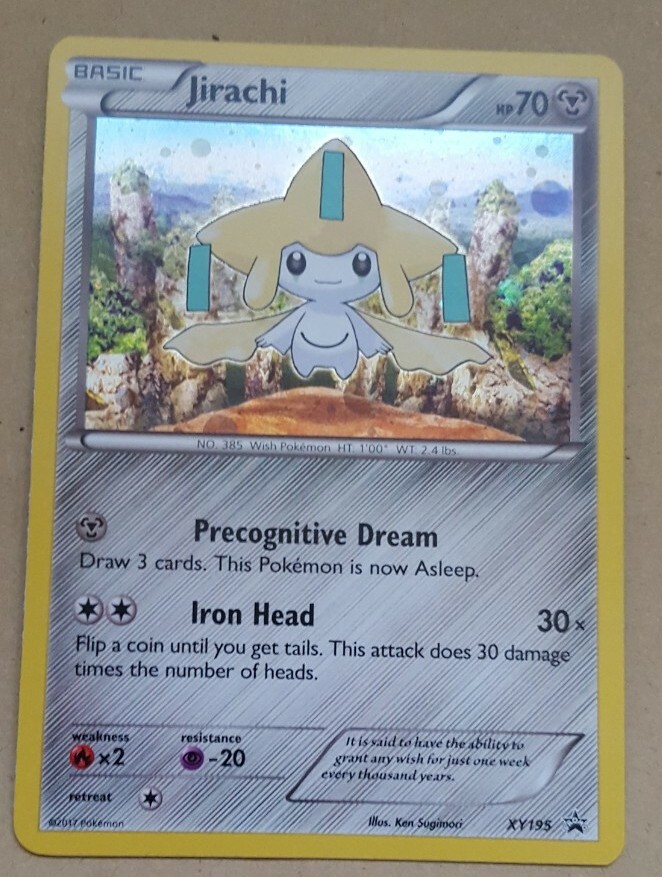 POKEMON PROMO CARD - XY BLACKSTAR PROMO - JIRACHI XY195 (HOLO) NM