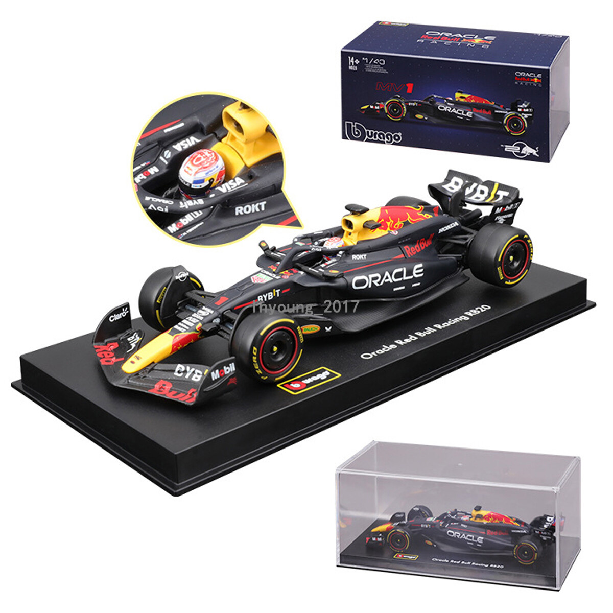 1/43 Scale F1 Red Bull RB20 Model Car Diecast Vehicle Toy Cars Max