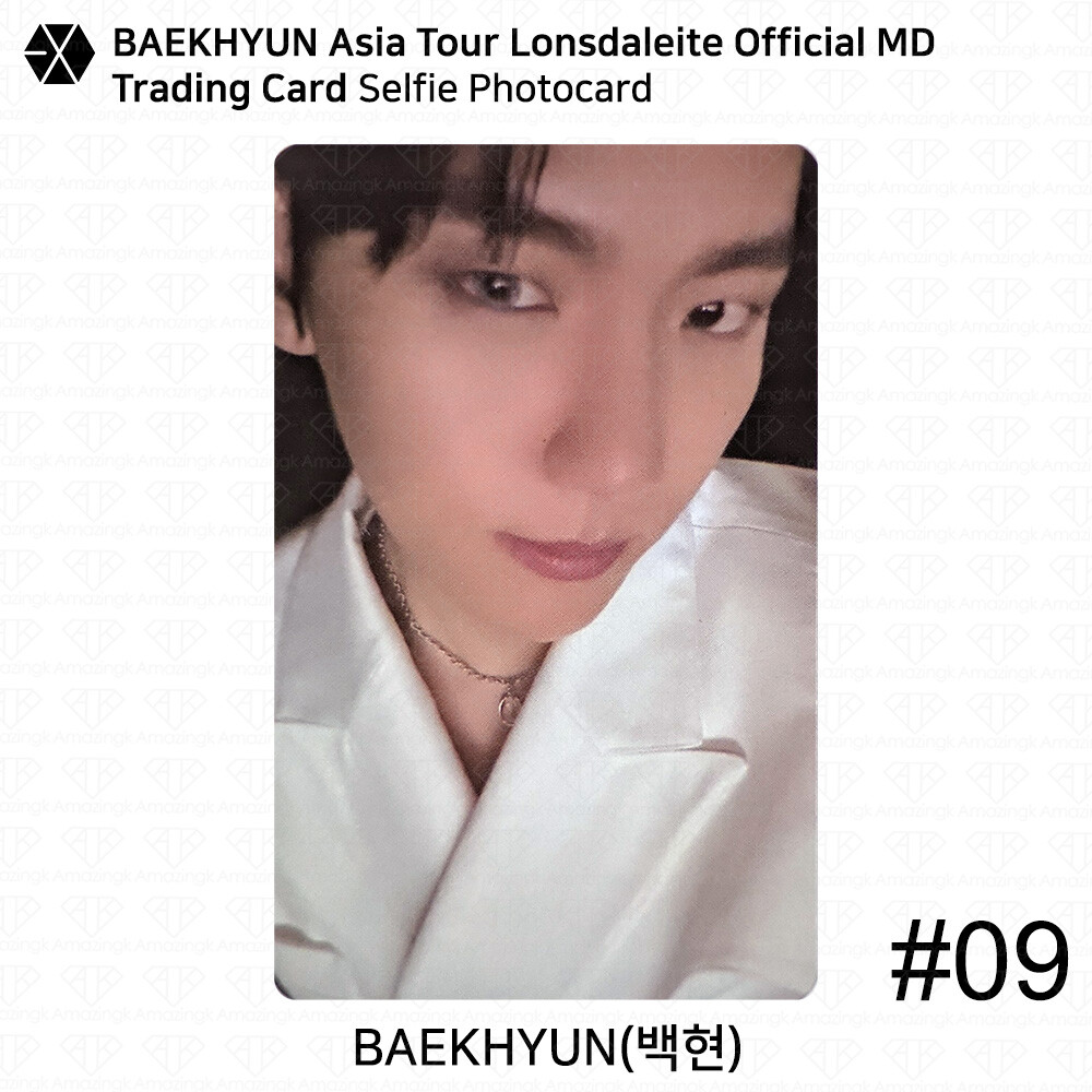 EXO Baekhyun Asia Tour Lonsdaleite Official MD Trading Card Selfie