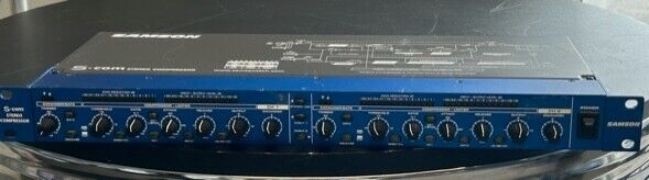 SAMSON S.COM plus STEREO (2-CHANNEL) RACKMOUNT COMPRESSOR LIMITER